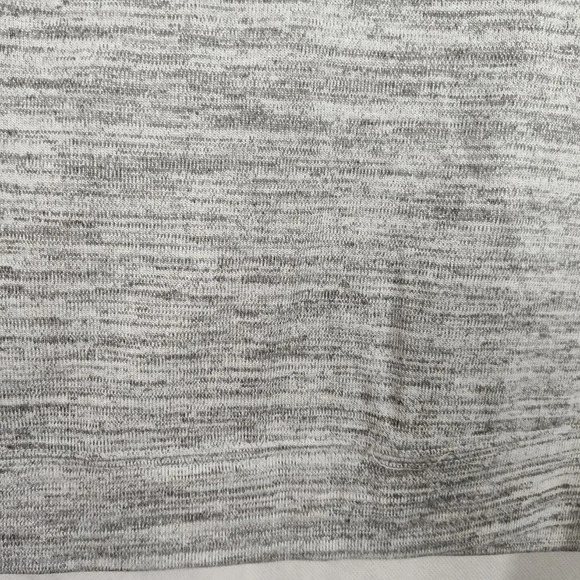 RXB White Heather Grey Lace Knit Top Shirt Women Size L Long Sleeve - Picture 5 of 9